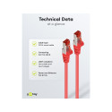 Goobay CAT 6 Patch Cable S/FTP (PiMF), red 50 m