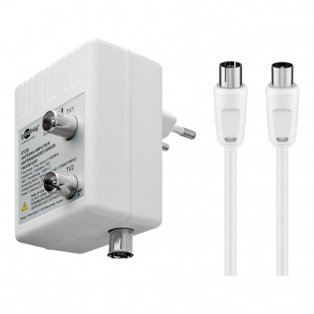 Goobay Antenna Amplifier with 2 Outputs, 15-30 dB