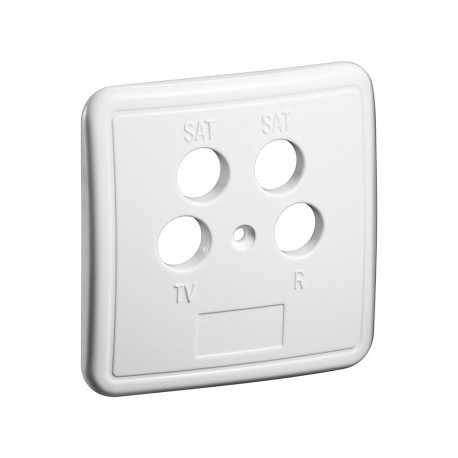 Goobay 4-hole Cover Plate for Antenna Wall Sockets