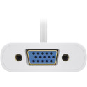 Goobay USB-C™ VGA adapter valge