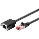 Goobay CAT 6 pikenduskaabel, S/FTP (PiMF), must 1 m