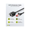 Goobay CAT 6 pikenduskaabel, S/FTP (PiMF), must 1 m