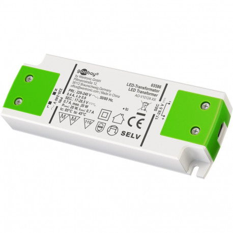 Goobay konstantvoolu LED trafopinge 700 mA, 20 W