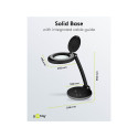 Goobay LED Magnifying Lamp with Base, 6 W, black