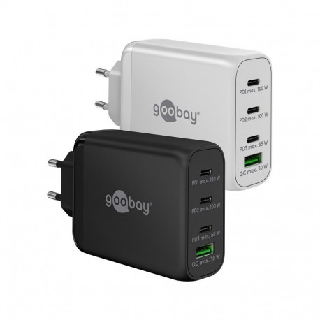 Goobay 100 W USB-C PD GaN Multiport Fast Charger black black