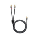 Goobay RCA Y-Cable, 2 m 2 m