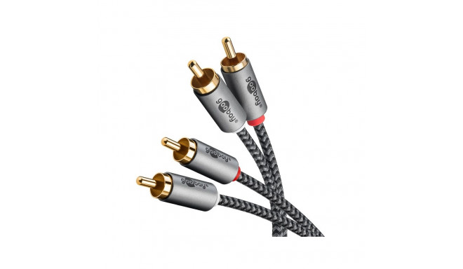 Goobay stereo RCA kaabel, 5 m