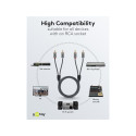 Goobay Stereo RCA Cable, 0.5 m 0.5 m