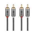 Goobay Stereo RCA Cable, 0.5 m 0.5 m