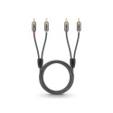 Goobay stereo RCA kaabel, 0,5 m