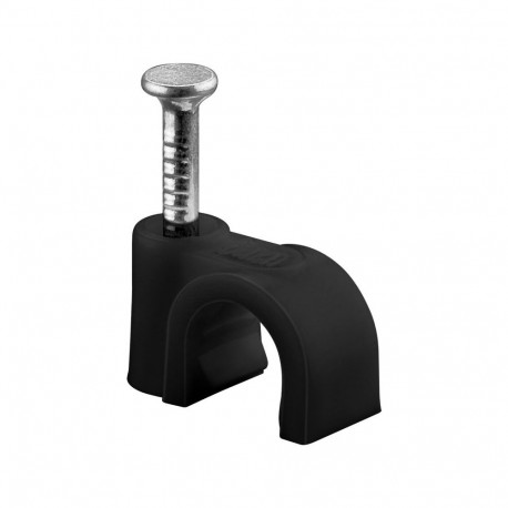 Goobay Cable Clip 6 mm, black 6 mm