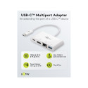 Goobay USB-C™ Multiport Adapter to HDMI™ and Ethernet, PD, White