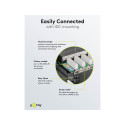 Goobay CAT 6 Mini/Desktop Patch Panel, 8 Port black