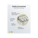 Goobay CAT 6a Mini Desktop Patch Panel, 8 Port grey