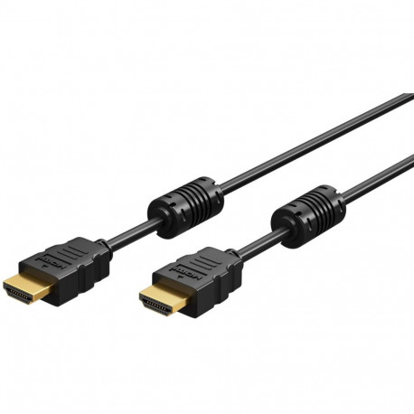 Goobay High Speed HDMI Cable with Ethernet, Ferrites 1 m
