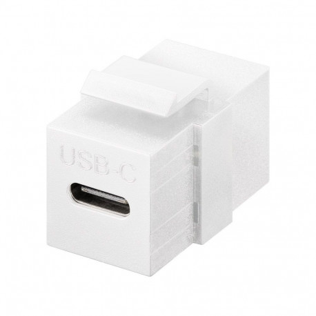 Goobay Keystone-moodul USB-C, USB 3.2 Gen 2 (10 Gbit/s), valge
