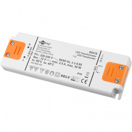 Goobay LED Transformer 12 V (DC) (DC), 30 W