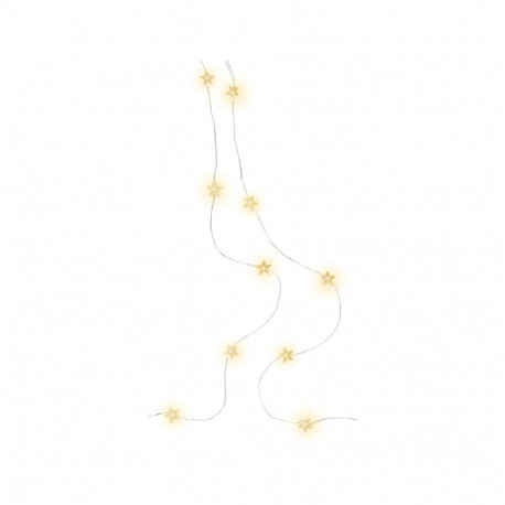Goobay 20 LED hõbedane traadist jõulutuled "Tähed"