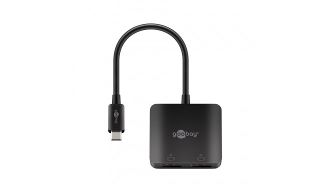 Goobay USB-C - 2x DisplayPort adapter