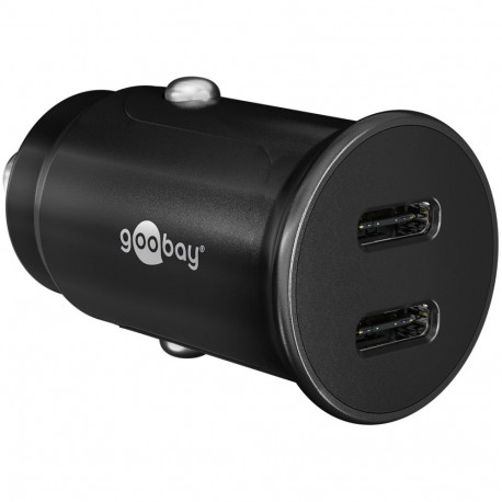 Goobay 30 W Power Delivery Dual-USB-C PD auto kiirlaadija