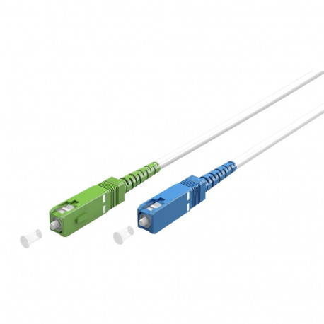 Goobay Fibre-optic Cable (FTTH), Singlemode (OS2) White,(Simplex) 25 m