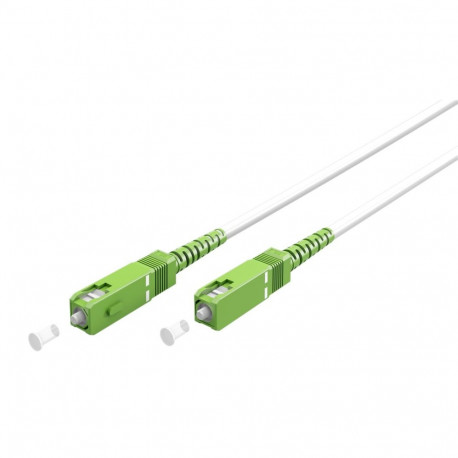 Goobay valguskaabel (FTTH), ühemod (OS2) valge, (simplex) 2 m