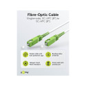 Goobay Fibre-optic Cable (FTTH), Singlemode (OS2) White,(Simplex) 2 m