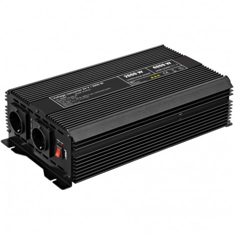Goobay Voltage Converter DC/AC (24 V - 230 V/2000 W) USB