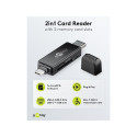Goobay USB 3.0, USB-C™ 2in1 Card Reader
