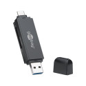 Goobay USB 3.0, USB-C™ 2in1 Card Reader