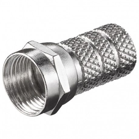 Goobay Twist-On F-Connector 5.2 mm zinc (100 tk)