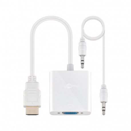 Goobay HDMI™/VGA adapter valge
