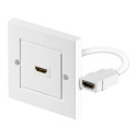Goobay HDMI™ Wall Socket, gold-plated
