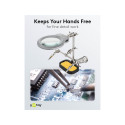 Goobay Soldering Aid with Magnifying Glass - Third Hand