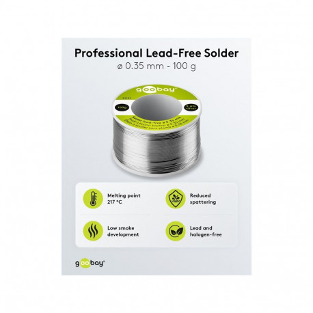 Goobay Professional Solder Lead-Free, ø 0.35 mm, 100 g