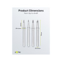 Goobay Replacement Soldering Tip Set for Soldering Station AP2, 4 Different Tips