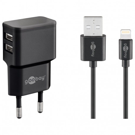 Goobay 12 W Dual Apple Lightning Charger Set