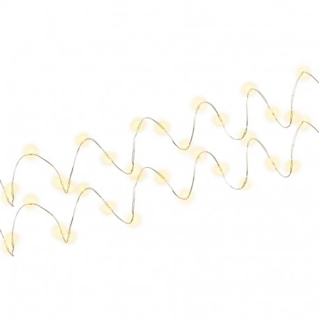 Goobay 2x hõbedane valgusketi 20 LEDiga, koos taimeriga