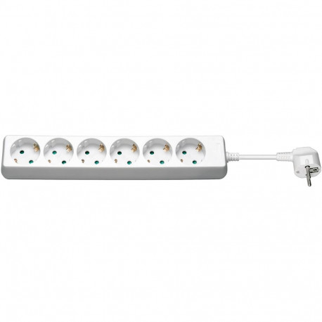 Goobay 6-Way Power Strip, 3 m, white 3 m