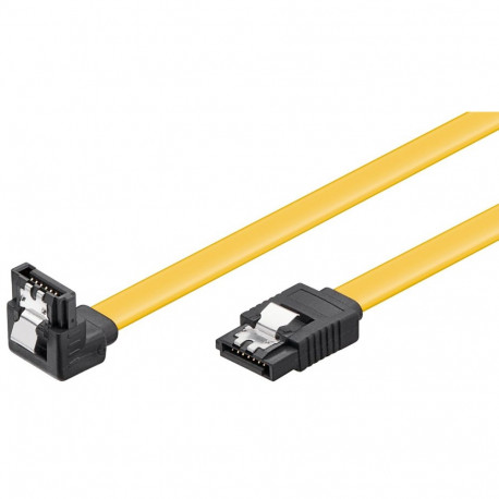 Goobay PC andmekaabel, 6 Gbit/s, 90° klamber 0,5 m
