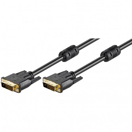 Goobay DVI-D Full HD kaabel Dual Link, kullatud 2 m