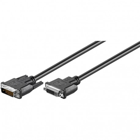 Goobay DVI-D Full HD pikenduskaabel Dual Link, nikeldatud 2 m
