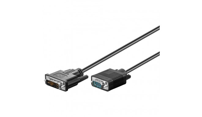 Goobay DVI-A/VGA Full HD kaabel, nikeldatud 2 m