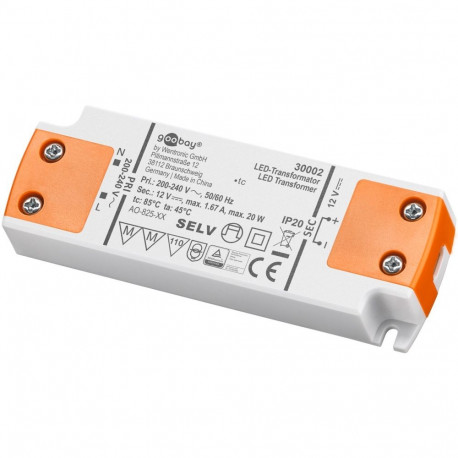 Goobay LED Transformer 12 V (DC) (DC), 20 W