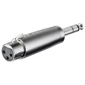 Goobay XLR Adapter, AUX Jack, 6.35 mm Stereo Male to XLR Female