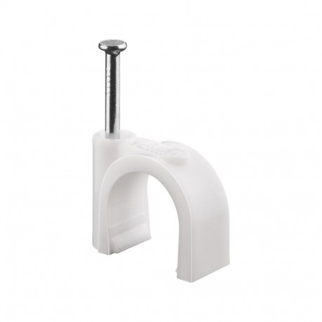 Goobay Cable Clip 14 mm, white 14 mm