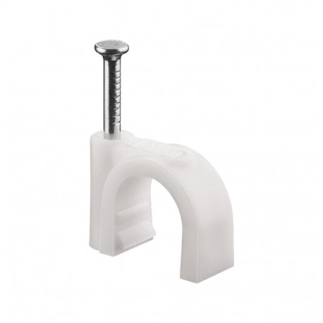 Goobay Cable Clip 10 mm, white 10 mm