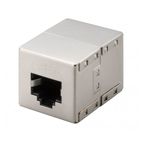 Goobay RJ45 Modular Coupler, CAT 5e, metal housing