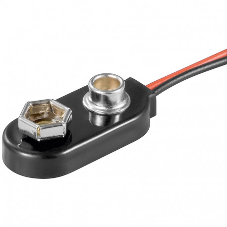 Goobay 1x 9 V plokkpatarei klamber