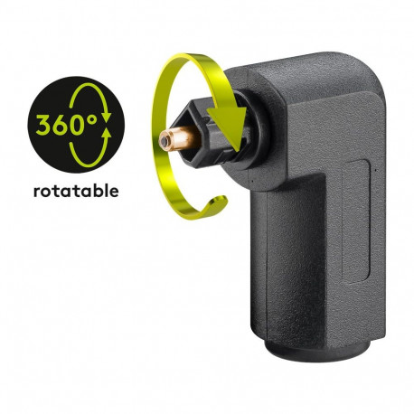 Goobay TOSLINK Digital Audio Adapter 90° Angled (10 tk)